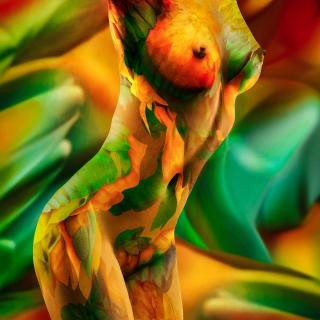 tropical nude (fine nude art bodypainting)