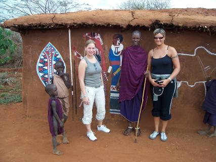 Massai Dorfbewohner