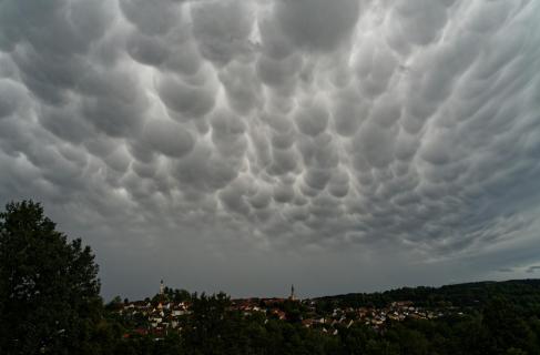 Wolkenstimmung über Pleystein