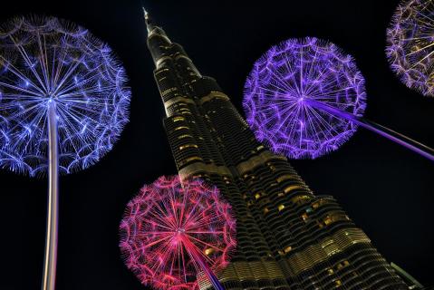 Dubai nachts