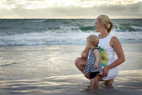 First time at the Beach