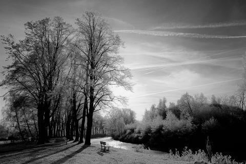 Kanal im Winter