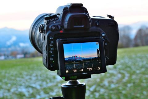 Bergblick durch die Nikon D750