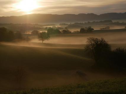 Sonnenaufgang im Weschitztal