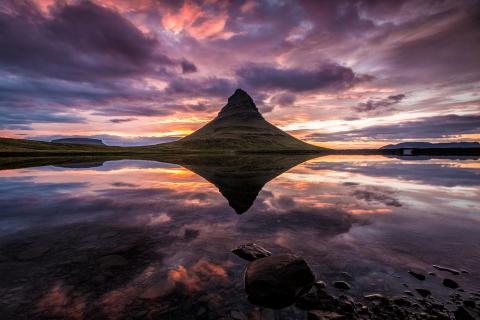 Reflection of Mount Kirkjufell