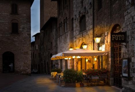 Kaffee in San Gimignano