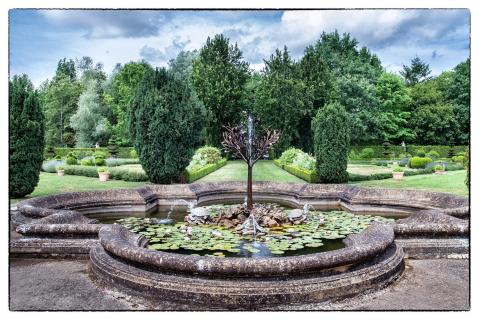 Park, Chateau de Cormatin, Burgund