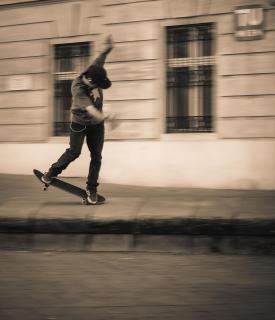 Skater am Karlsplatz