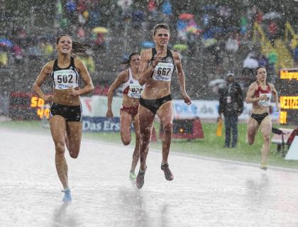 Leichtathletik: Regenlauf