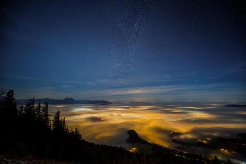 Salzburg im Nebel