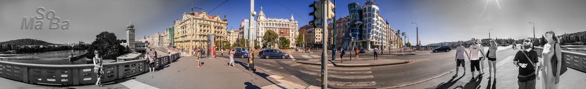 360° Panorama Tanzendes Haus Prag