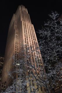 Rockefeller Center bei Nacht