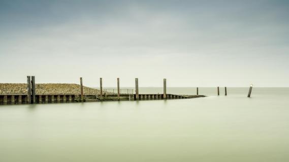 Hafeneinfahrt auf Nordstrand