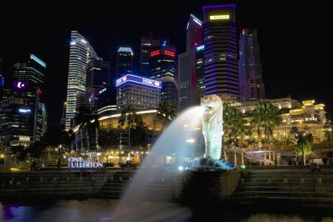 Merlion at Night