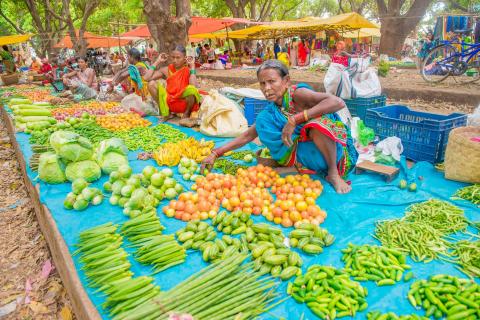 lokaler Markt in Orissa