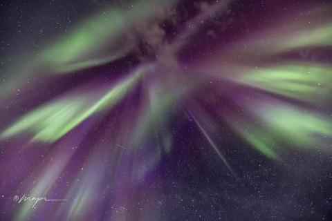 Polarlicht-Explosion