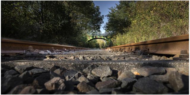 Blick zur Brücke