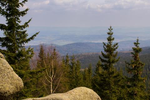 Ausblick im polnischen Riesengebirge