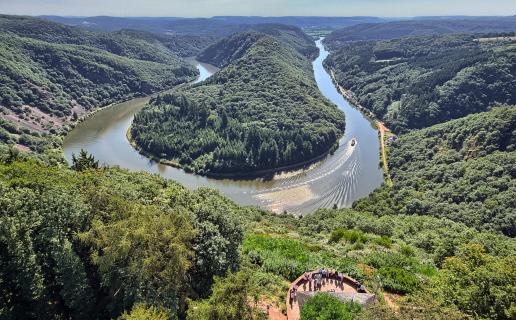 Die Landschaft der Saarschleife/Saarland