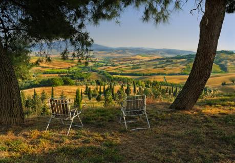 View in Tuscany