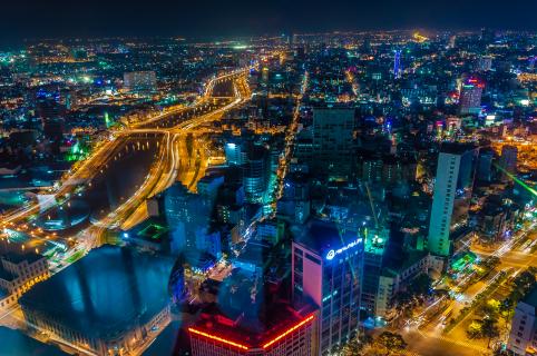 Saigon bei Nacht