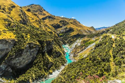 Shotover River im Skippers Canyon in Neuseeland