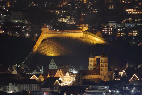 Esslingen by night - Esslinger Burg