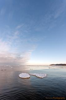 Eisige Ostsee in Binz