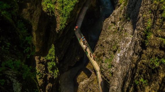 Breitachklamm von oben