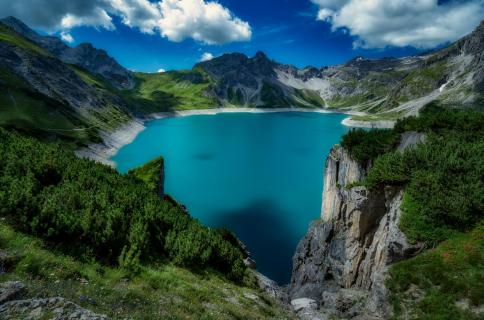 Lünersee in Österreich