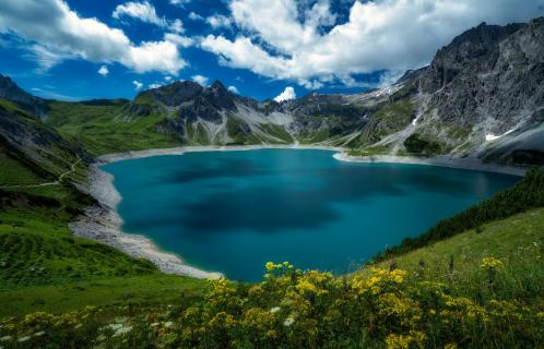 Blick auf den Lünersee