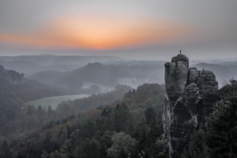 Sonnenaufgang an der Bastei