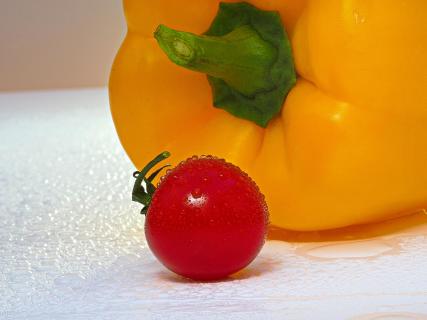 Tomate mit Paprika