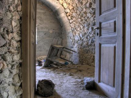 Abrisshaus auf Santorin - Griechenland