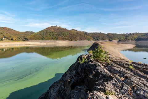 Edersee mit Blick auf Schloss Waldeck