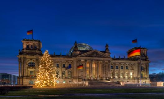 Reichstag zu Weihnachten