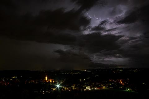 Ein Gewitter zieht auf