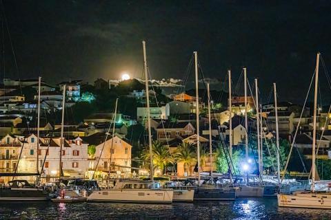 Mondaufgang über Trogir