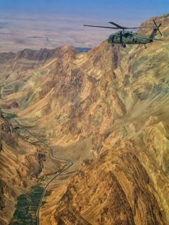 Blackhawk über Afghanistan