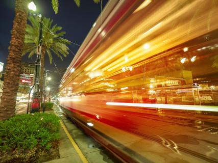 New Orleans Tram Reflektion