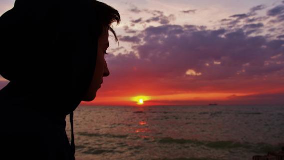 Der letzte Blick ins Abendrot 