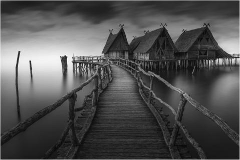 at the pile dwellings