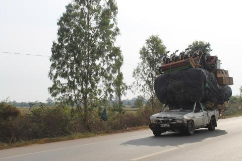 Auf den Straßen von Kambodscha