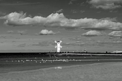 Am Strand von Swinemünde