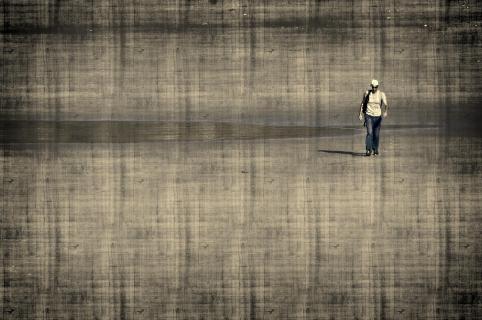 Allein am Strand