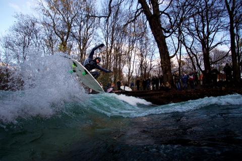 Eisbach Aerial