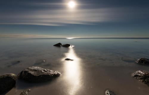 Ostsee im Mondlicht 