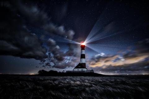 Westerhever bei Nacht