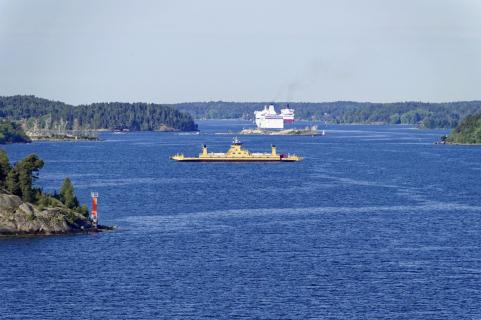 Schärendurchfahrt vor Stockholm