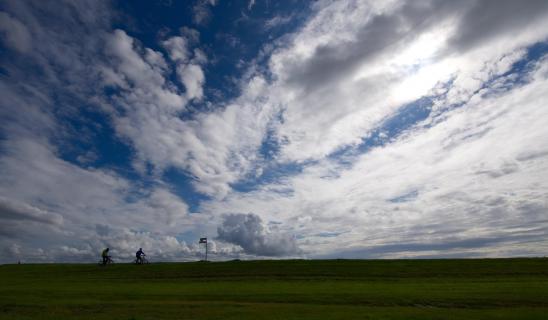 Riding in the endless sky